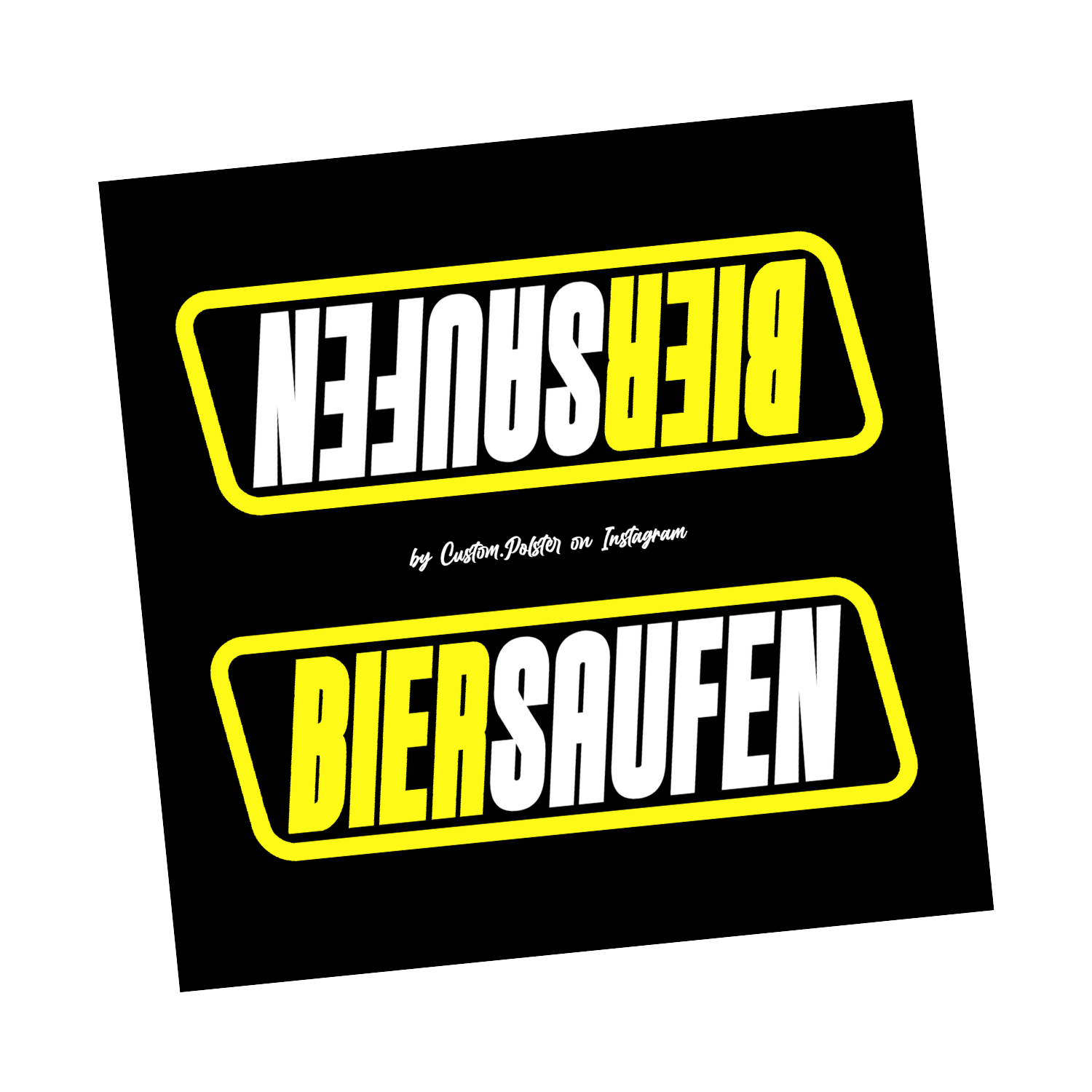 BIER SAUFEN (Lenkerpolster)